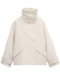 Mango - Funnel Neck Parka - Lyst