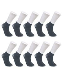 Ed Hardy - Boys Basic Half Cushion Quarter Sock 10-Pack - Lyst