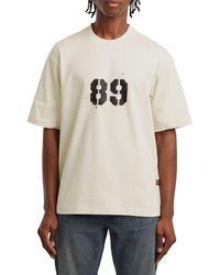 G-Star - Sprayed 89 Boxy Organic Cotton Graphic T-Shirt - Lyst