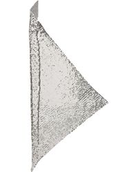 Rabanne - Pixel Metallic Chain Mail Mesh Triangle Scarf - Lyst