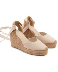 Mango - Ankle Wrap Platform Wedge Espadrille - Lyst