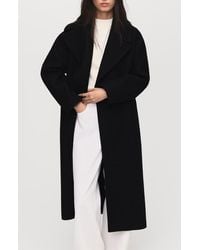 Mango - Belted Wool Blend Coat - Lyst