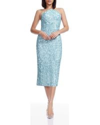 Dress the Population - Etta Sequin Strapless Cocktail Sheath Dress - Lyst