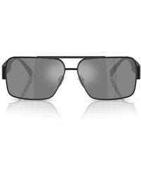 Versace - 61Mm Rectangular Sunglasses - Lyst