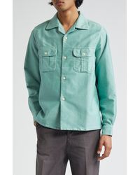Visvim - Keesey G. S. Long Sleeve Cotton Sateen Camp Shirt - Lyst