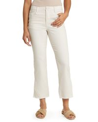 Wit & Wisdom - 'ab'solution Frayed High Waist Ankle Barely Bootcut Jeans - Lyst