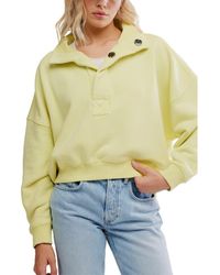 Free People - Timeless Cotton Blend Pullover - Lyst