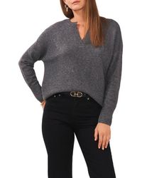 Vince Camuto - Drop Shoulder V-Neck Sweater - Lyst