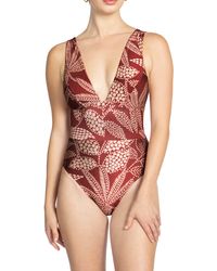 Robin Piccone - Romy Plunge One-piece Swimsuit - Lyst