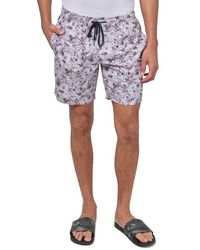 Brooklyn Brigade - Slim Fit Floral Swim Trunks - Lyst
