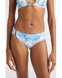 Versace - Underwater Barocco Safety Pin Bikini Bottoms - Lyst