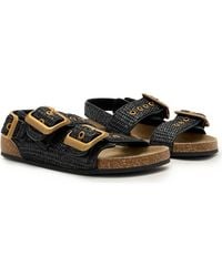 AllSaints - Staffa Woven Slingback Sandal - Lyst