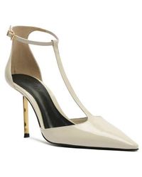 SCHUTZ SHOES - Allure Pointed Toe T-Strap Pump - Lyst