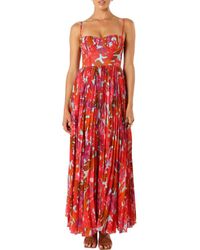 Petal & Pup - Achanti Print Pleated Maxi Dress - Lyst
