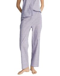 Mango - Stripe Stretch Cotton Pajama Pants - Lyst