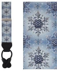 Trafalgar - Clarence The Classy Snowflake Silk Holiday Button End Brace - Lyst