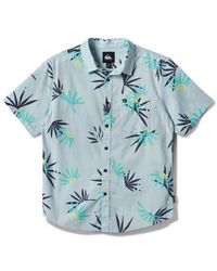 Quiksilver - Apero Classic Fit Print Short Sleeve Button-Up Shirt - Lyst