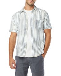 Joe's Jeans - Scott Stripe Short Sleeve Button-up Shirt - Lyst