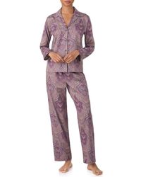 Ralph Lauren - Print Cotton Blend Pajamas - Lyst