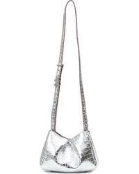 Rag & Bone - Small Bloom Croc Embossed Metallic Leather Crossbody Bag - Lyst