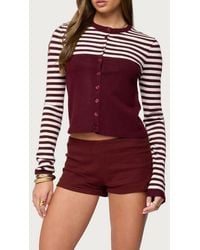 Edikted - Goni Stripe Cardigan - Lyst