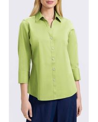 Foxcroft - Mary Button-Up Blouse - Lyst