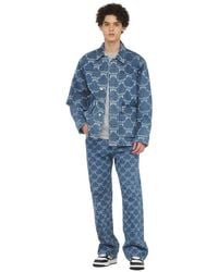 MCM - Lauretos Monogram Denim Jacket - Lyst