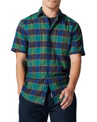 Rodd & Gunn - Spring Grove Check Original Fit Short Sleeve Cotton Button-up Shirt - Lyst