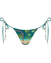 Sunkissed - Le Triangle Tie Side Pattern Bikini Bottom - Lyst