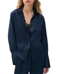 Rag & Bone - Button Front Camisole Blouse - Lyst