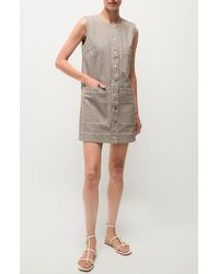 Veronica Beard - Oakley Railroad Stripe Stretch Cotton Shift Minidress - Lyst
