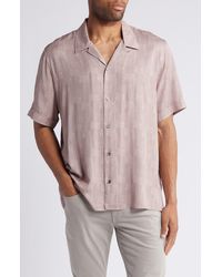 PAIGE - Landon Print Short Sleeve Camp Shirt - Lyst