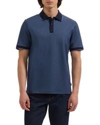 Bugatchi - Three Button Cotton Polo - Lyst