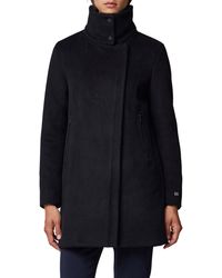 SOIA & KYO - Abbi Wool Blend Coat With Removable Quilted Puffer Bib - Lyst