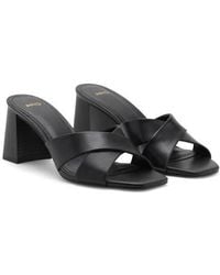 Mango - Block Heel Sandal - Lyst