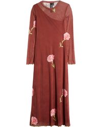 Something New - Babe Floral Long Sleeve Maxi Dress - Lyst