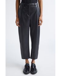 MM by Max Mara - Anselmo Faux Leather Pants - Lyst