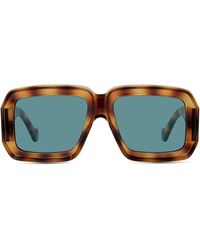 Loewe - X Paula's Ibiza Dive In Mask 56mm Square Sunglasses - Lyst