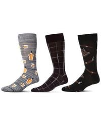 Memoi - Hobby Assorted 3-Pack Crew Socks - Lyst