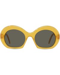 Loewe - Curvy 54mm Round Sunglasses - Lyst