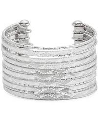 Nordstrom - Textured Multiband Cuff Bracelet - Lyst