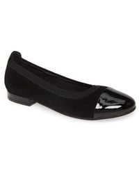 David Tate - Nicole Cap Toe Flat - Lyst
