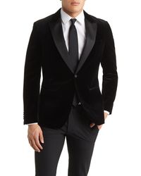 BOSS - Hutson Silk Blend Velvet Dinner Jacket - Lyst