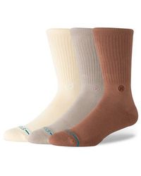 Stance - Icon Assorted 3-Pack Crew Socks - Lyst