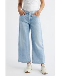 Rag & Bone - Rb Miramar Andi Ankle Wide Leg Cotton Terry Sweatpant Jeans - Lyst