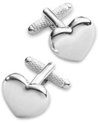 Paul Fredrick - Heart Cufflink - Lyst
