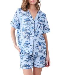 Printfresh - Short Organic Cotton Pajamas Set - Lyst