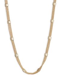Nordstrom - Triple Ball Chain Station Necklace - Lyst