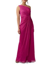 Adrianna Papell - One-shoulder Evening Gown - Lyst