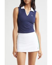 Sporty & Rich - Sports Crop Polo Vest - Lyst